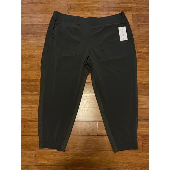 Athleta Brooklyn Jogger Pants NWT Olive Green Size 26W Plus Size Comfort‎ $98 - Picture 2 of 4